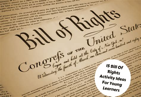 15 Bill Of Rights Activity Ideas For Young Learners - Teaching Expertise