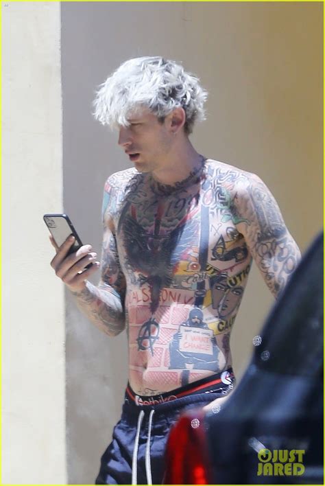 Machine Gun Kelly Shows Off His Tattoos Shirtless While Hanging Out in LA: Photo 4460734 ...