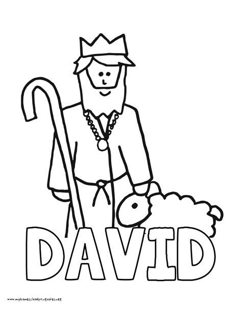 Collection of King David Coloring Pages - Free Printable