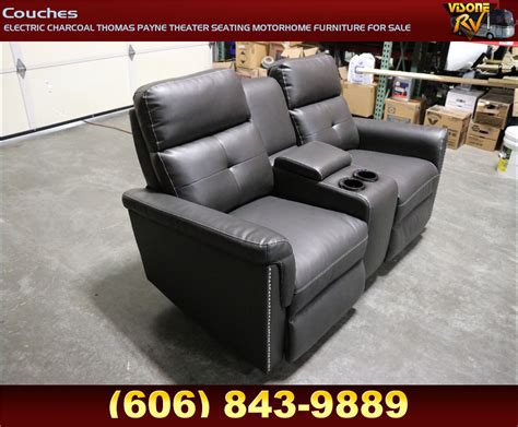 RV Furniture ELECTRIC CHARCOAL THOMAS PAYNE THEATER SEATING MOTORHOME FURNITURE FOR SALE Couches ...