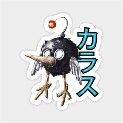 Crow Raven Cyberpunk. Anime Design - Crow - Magnet | TeePublic