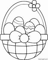 Easter Basket Coloring Pages 51 Free Printables  ColoringAll sketch template