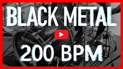 Thrash Black Metal Drum Track 200 BPM Death Metal Drum Beat (Isolated Drums) [HQ] - YouTube