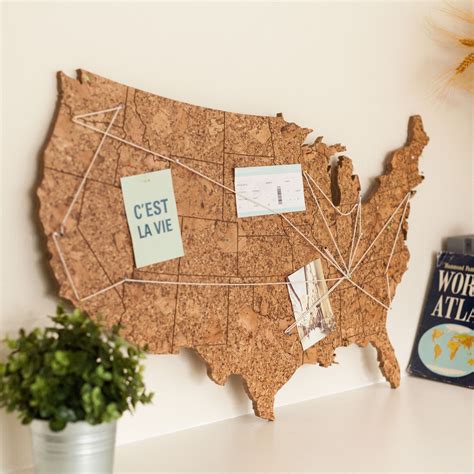 Cork Map of the United States - Medium Size | Geo 101 Design | Cork map, United states map, Cork ...