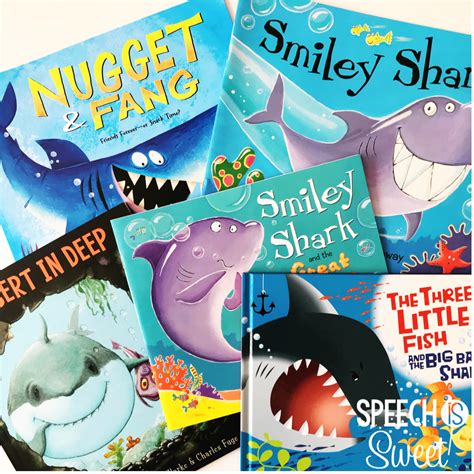 Shark Picture Books for Speech Therapy - Speech is Sweet