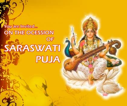 +31 Saraswati Pooja Images and WhatsApp Messages Wishes Greetings