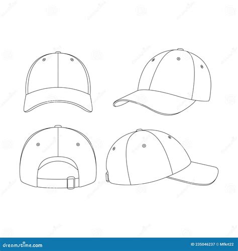 Baseball Hat Outline