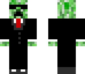 Creeper Suit with BLACK sunglasses | Minecraft Skin