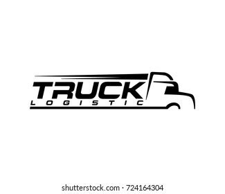 Truck Silhouette Abstract Logo Template Vector Stock Vector (Royalty ...