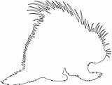 Porcupine Line Drawing Coloring Clipartmag Sketch Coloring Page sketch template