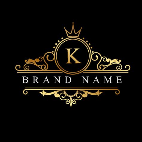 K Initial Letter Luxury Logo template in vector art for Restaurant ...