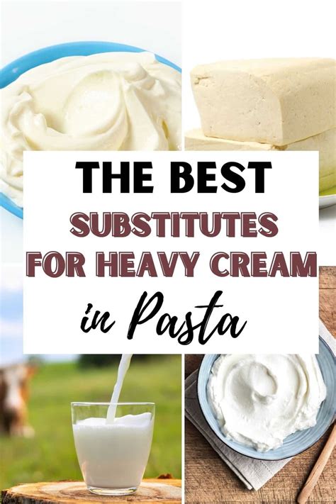 15 Best Substitutes For Heavy Cream in Pasta | Get On My Plate