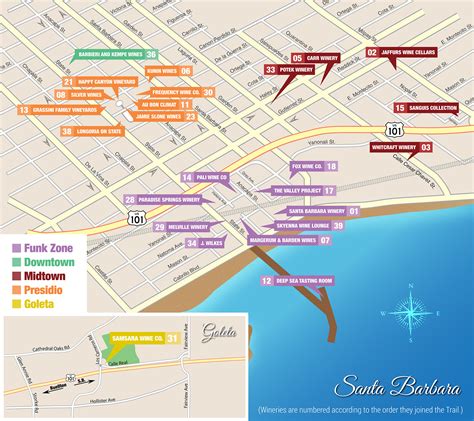 Santa Barbara Wineries Map