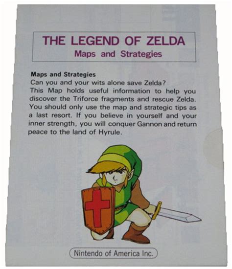 Manual Legend of Zelda Maps and Strategies Nintendo NES For Sale