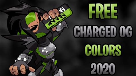 Brawlhalla - How to Get Charged OG Colors for FREE in 2020! - YouTube