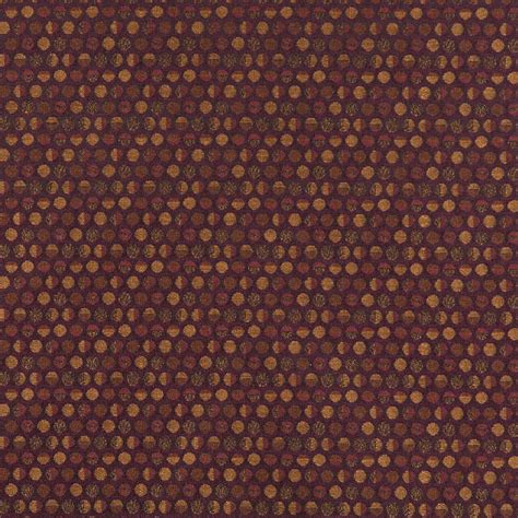 Purple And Gold, Geometric Circles, Contract Grade Upholstery Fabric By ...