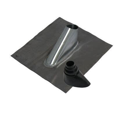 Lead roof tile with rubber grommet