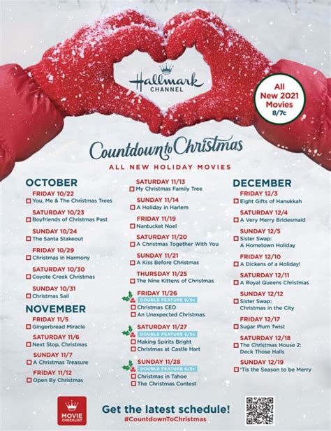 Hallmark Channel Christmas 2024 Schedule - Libbi Othella