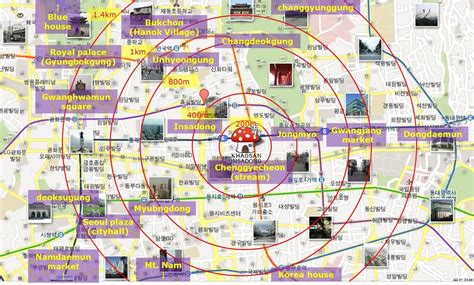 Seoul Attractions Map Tourist South Korea Best Of