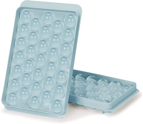 Ice tube tray 1Pc Round Ice Cube Tray with Lid (Random Color) 33 Grids ...