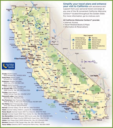 California Tourist Map - Printable Maps