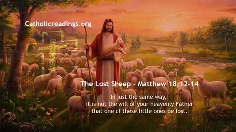 Parable of the Lost Sheep - Luke 15:3-7, Matthew 18:12-14