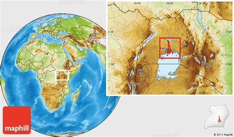 Physical Location Map of Mukono