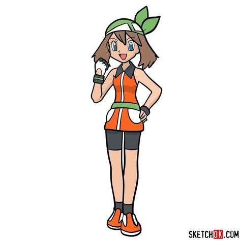 How to draw May from Pokemon anime | Pokemon, Pokemon characters ...