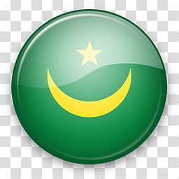 Africa Mac, round green and yellow crescent moon and star flag illustration transparent ...