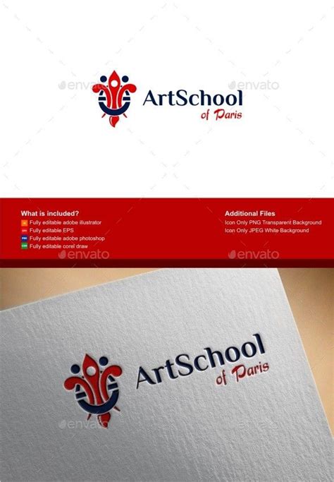 Art School Logo | School logo, Logo design template, Abstract logo