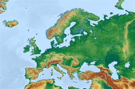 Physical World Of Europe Free Stock Photo - Public Domain Pictures