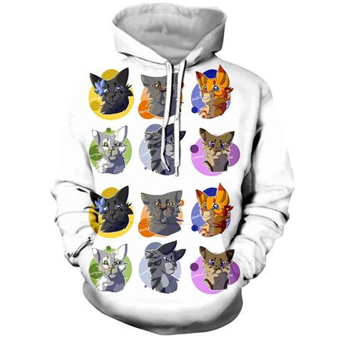 2019 New Fashion Cat warriors destiny erin hunter shading 3d Printed ...