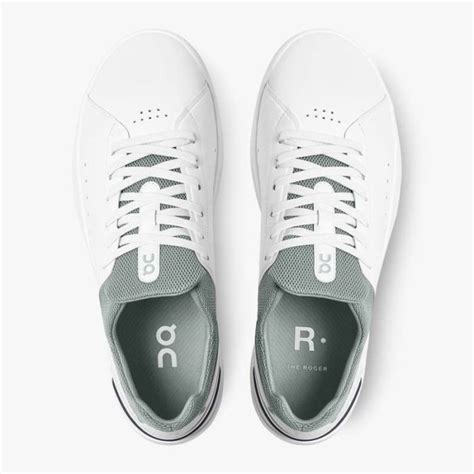 On Cloud Shoes Canada Men's THE ROGER Advantage-White | Eucalypt [CloudCAwhite-eucalyptus] - CA ...