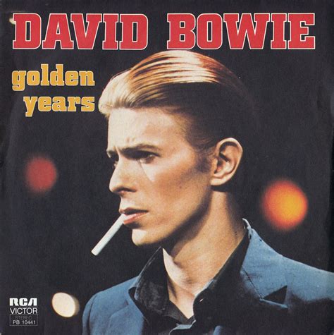 David Bowie "Golden Years" 45, 1975 | David bowie album covers, David ...