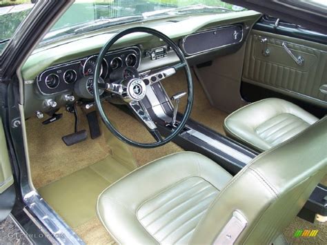 Ivy Gold Interior 1965 Ford Mustang Coupe Photo #53800164 | GTCarLot.com