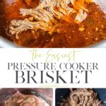 The Easiest Pressure Cooker Brisket - Garnished Plate