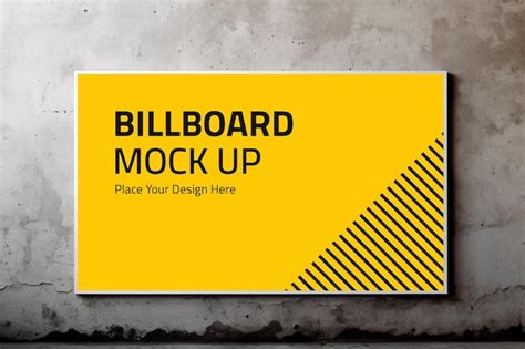 Premium PSD | Indoor billboard mockup