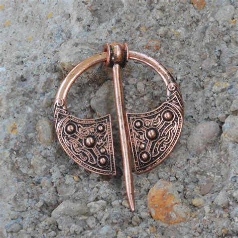 Viking brooch Bronze Penannular Brooch for Scarves Shawls Capes Medieval Norse Viking Jewelry ...