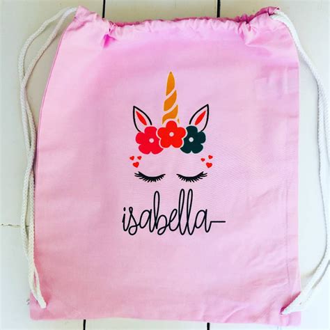 Unicorn Pe Kit Bag By Wildartbycarrie | notonthehighstreet.com