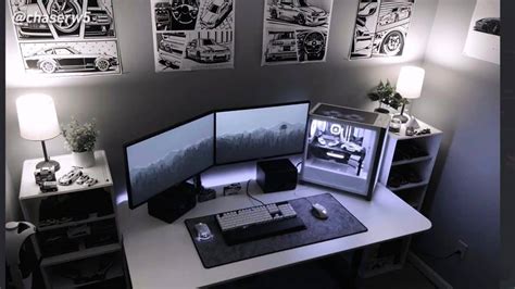 33 Clean Looking White Gaming Setup - GPCD