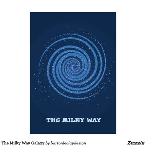 The Milky Way Galaxy Poster | Zazzle.com | Galaxy poster, Milky way galaxy, Vintage travel posters