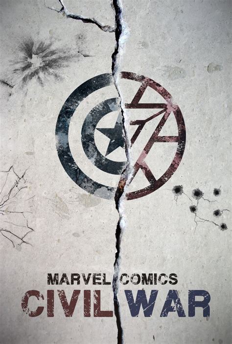 Today I made a poster for Marvel Comic’s Civil War storyline. Marvel ...