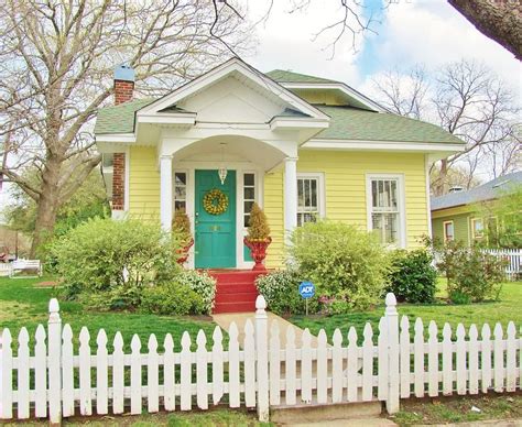 Tiny Homes And Why You NEED One - Way Outdoors | Yellow house exterior, House paint exterior ...