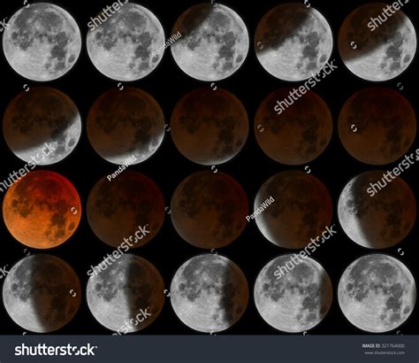 Moon Eclipse Phases Stock Photo 321764000 | Shutterstock