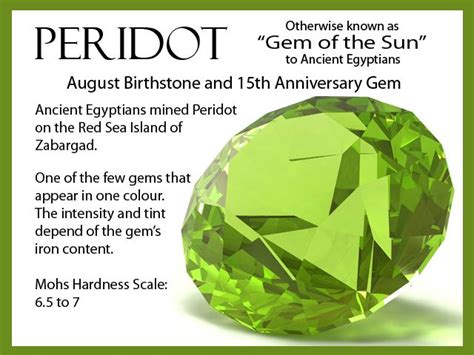 August Birthstone - Peridot | August birth stone, Peridot meaning, Peridot stone