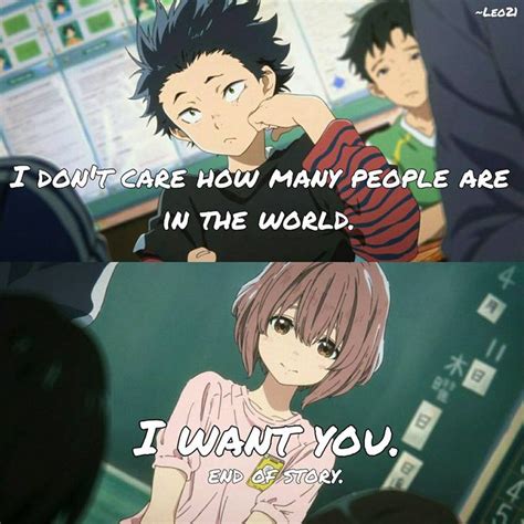 Anime:Koe no katachi | Anime love quotes, Anime quotes, Anime