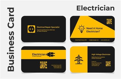 Electrical Company Lightning Business Card | ubicaciondepersonas.cdmx.gob.mx