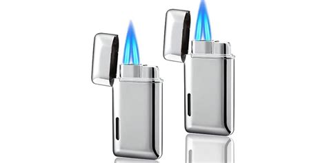 2 Pack Refillable Mini Torch Lighter