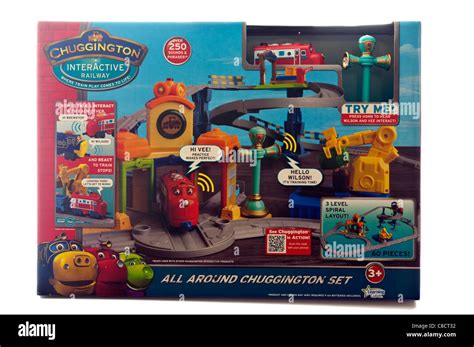 Chuggington Childrens toy Train Set Stock Photo - Alamy