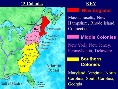 Colonial Regions PowerPoint Presentation | Middle colonies, Thirteen ...